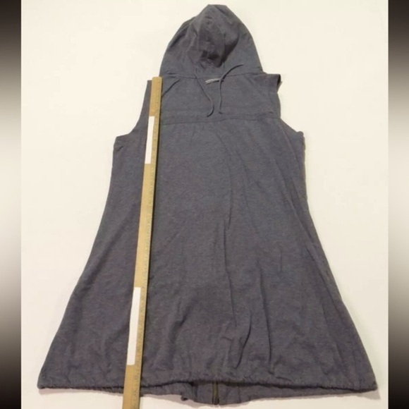 Rare Vintage Jean Paul Gaultier Long Sleeveless Drawstring Hoodie, Dark Grey - Picture 13 of 16